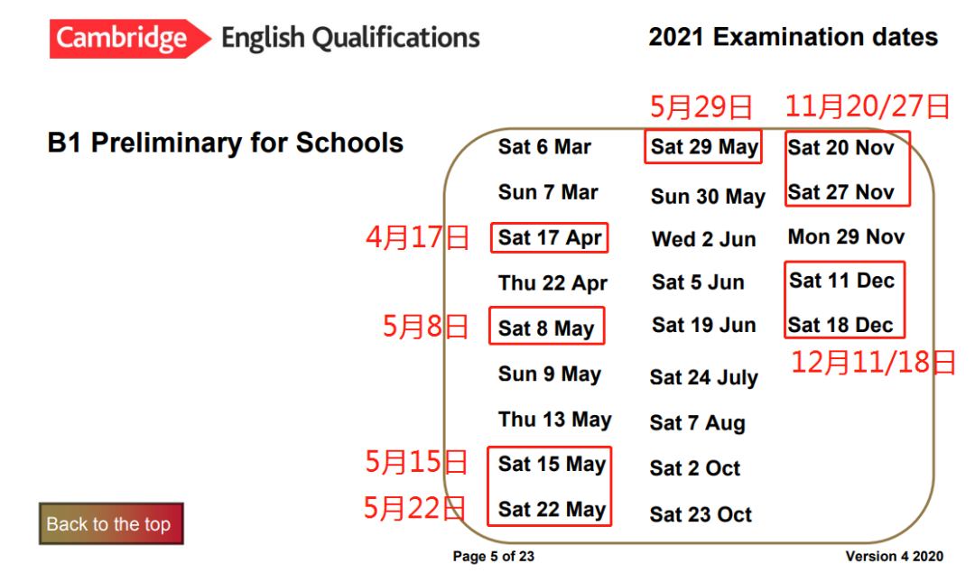 2021全年各类标化考试时间汇总，托福、雅思、SAT、ACT、AP、IB、KET、PET  竞赛 第10张