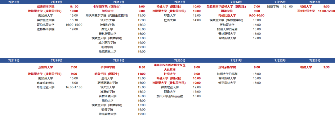 哈佛、普林斯顿、哥大等多所美国名校在线招生宣讲会日程和参与方式  留学 第3张